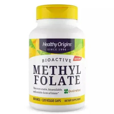 Healthy Origins Methyl Folate 800mcg 120 Veggie Capsules