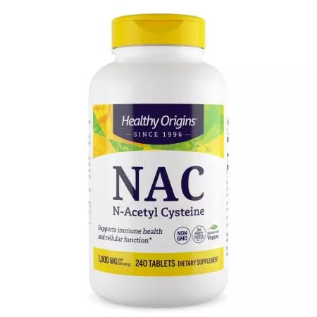 Zdrowe pochodzenie NACETYLLCysteine ​​(NAC) 1000 mg, 240 tabletek