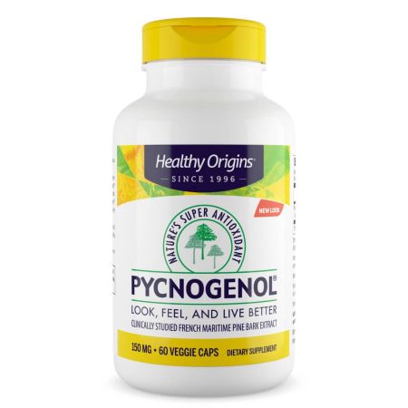 Origens saudáveis ​​pycnogenol 150 mg 60 cápsulas vegetarianas