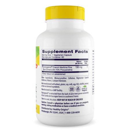 Terve Origins Pycnogenol 150 mg 60 kasviskapselia