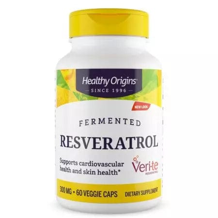 Healthy Origins Resveratrol 300mg 60 Veggie Capsules