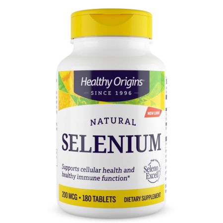 Origens saudáveis ​​Selenium 200mcg 180 comprimidos