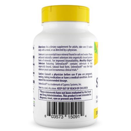 Gezonde oorsprong selenium 200mcg 180 tabletten