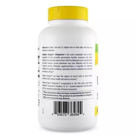 Origines saines Ubiquinol 100 mg 150 softgels