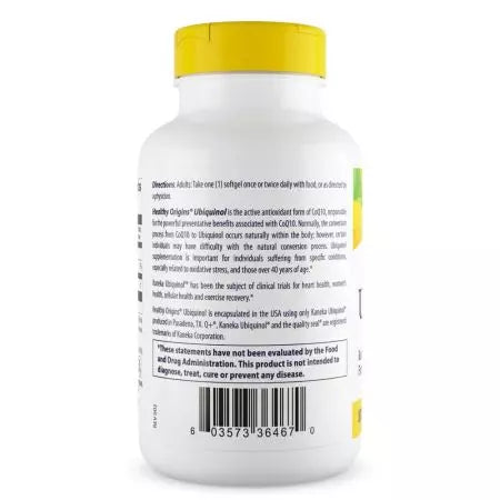 Origini sănătoase ubiquinol 100mg 60 softgels