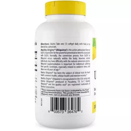 Hälsosamt ursprung ubiquinol 200 mg 150 softgels