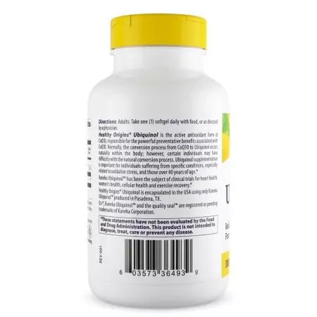 Origini sănătoase ubiquinol 300mg 60 softgels