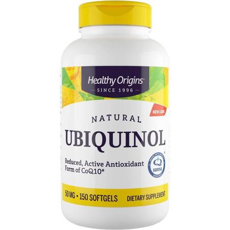 Origines saines Ubiquinol 50mg 150 SoftGels