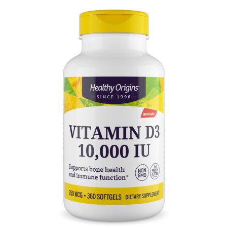 Zdravý původ vitamin D3 10 000IU 360 softgelů