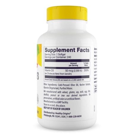 Orígenes saludables Vitamina D3