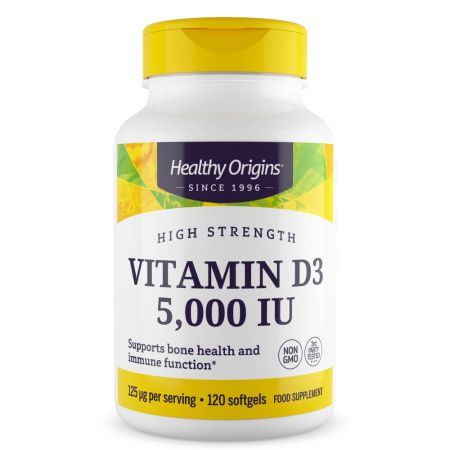 Origini sănătoase Vitamina D3 5.000IU 120 Softgels