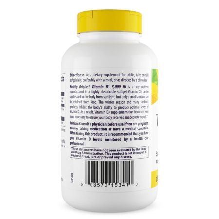 Zdrowe pochodzenie witamina D3 5000IU 540 Softgels