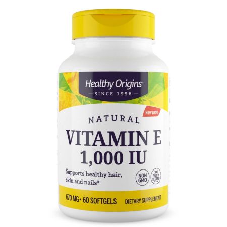 Origini sănătoase Vitamina E 1.000IU 60 Softgels