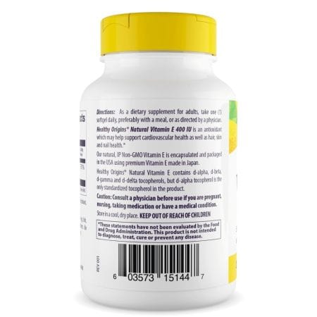 Healthy Origins Vitamin E 400iu 90 Softgels