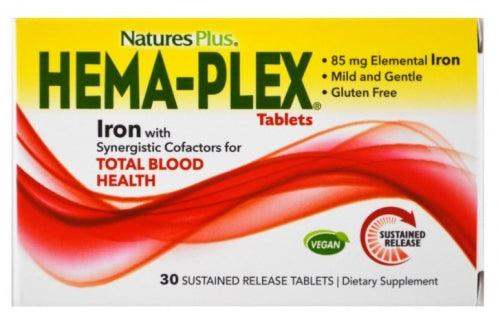 Hema-Plex, 30 Sustained Release Tablets - Nature's Plus - welzo