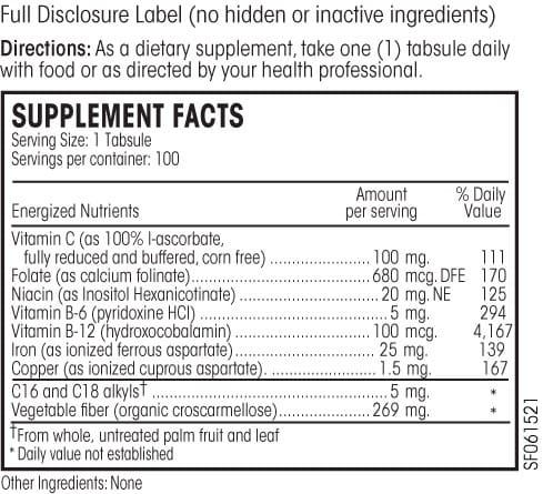 PERQUE Hematin Anemia Guard – 100 tabletek – zdjęcie 2