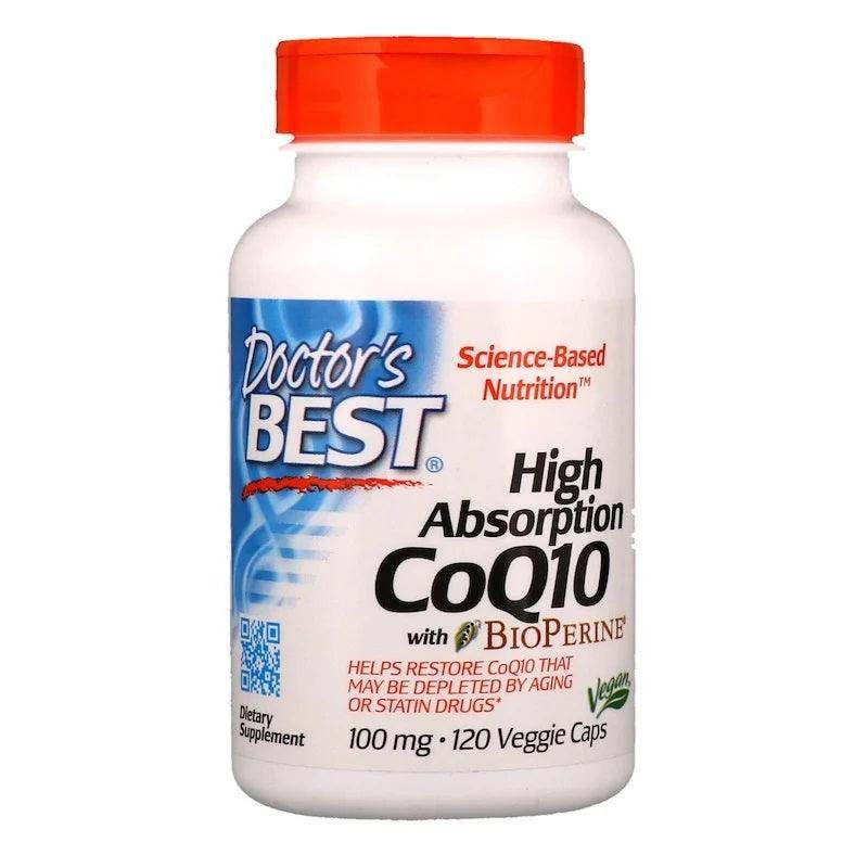 High Absorption CoQ10 with BioPerine 100mg, 120 Capsules - Doctor's Best - welzo