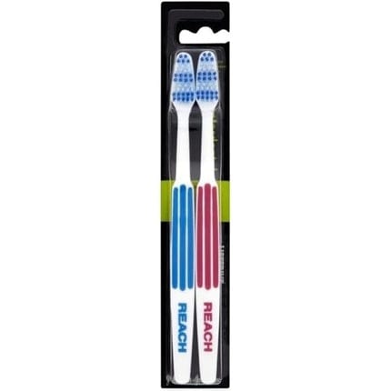 Reach Duo Medium Toothbrush Dual-Action Cleaning for a Brighter Smile - Welzo