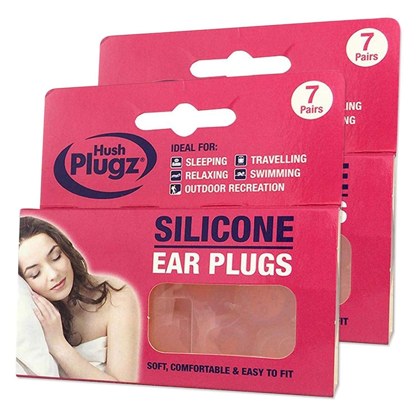 Hush Plugz Silicone Ear Plugs 7 Pairs - welzo