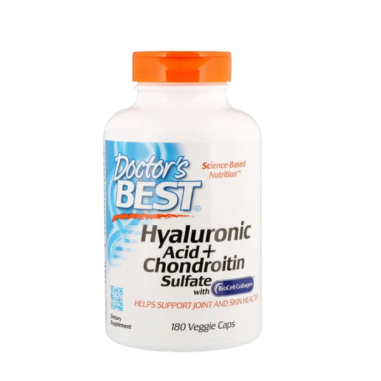 Hyaluronic Acid + Chondroitin Sulfate, 180 Capsules - Doctor's Best - welzo