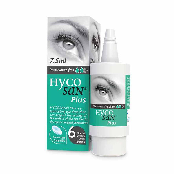 Hycosan Plus Eye Drops 7.5ml - welzo