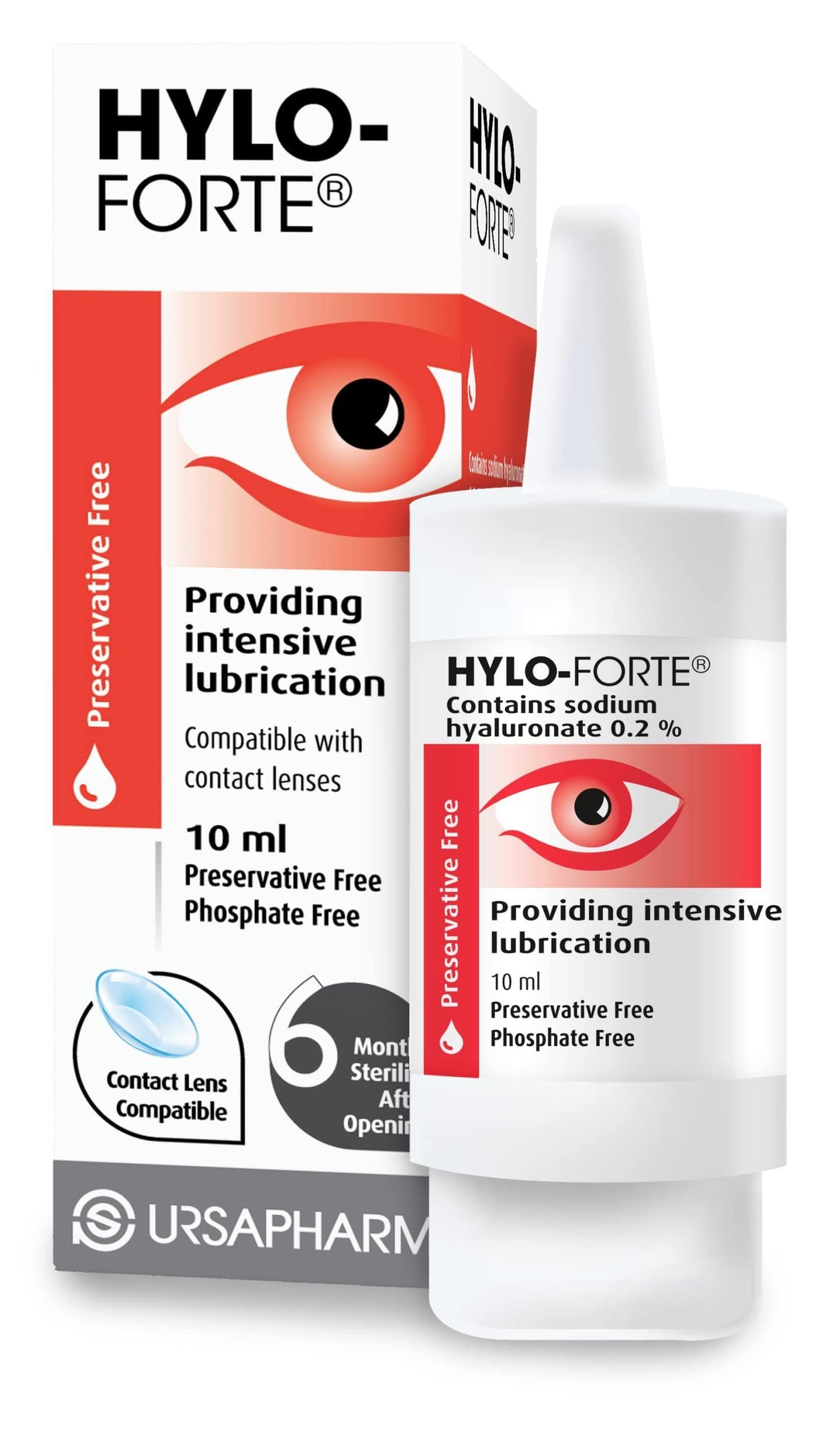 Hylo-Forte Lubricating Eye Drops 10ml - welzo