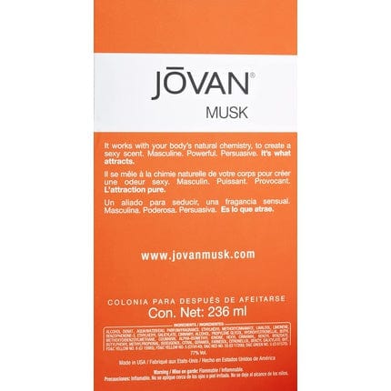 Jovan jovan musc pour hommes après-ras de Cologne 236 ml éclaboussure