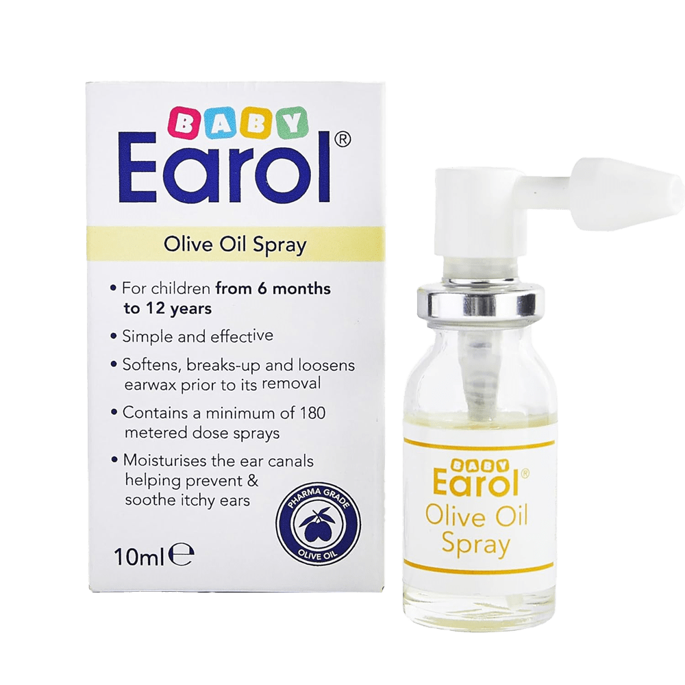 Baby Earol Ear Wax Remover Olive Oil Spray 10ml - welzo