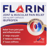 Flarin Joint & Muscular Pain Relief Soft Capsules Pack of 12 - welzo