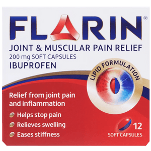 Flarin Joint & Muscular Pain Relief Soft Capsules Pack of 12 - welzo