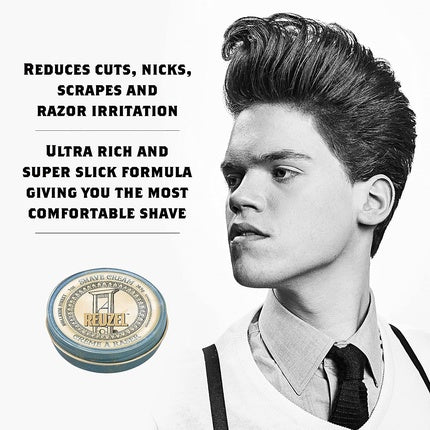 Reuzel Shave Cream Reduces Cuts and Nicks Highly Concentrated Rich and Super-Slick Formula Closest Most Comfortable Shave Reduce Scrapes and Razor Irritation Vegan Formula 28.5g