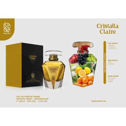 Cristalla Claire Eau de Parfum 100ml by NYLAA Perfume