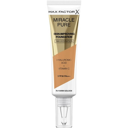 Max Factor Miracle Pure Foundation Warm Golden 76 30ml