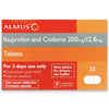 Ibuprofen and Codeine 200mg/12.8mg Tablets Pack of 32 - welzo
