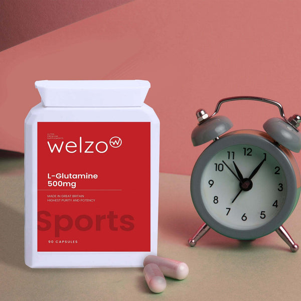 Welzo L-Glutamine 500mg 90 Capsules