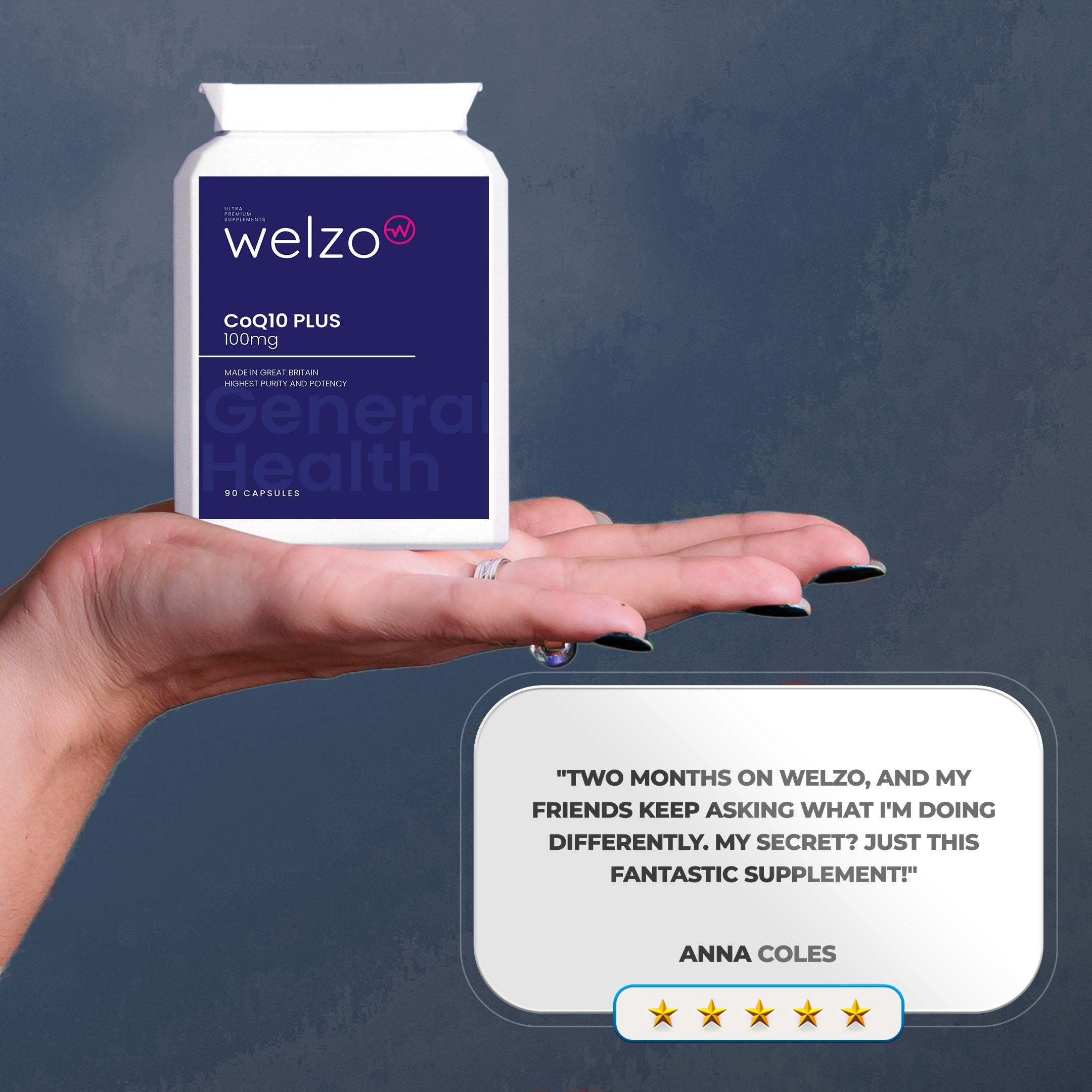 Welzo Genuine High Quality Co Enzyme Q10