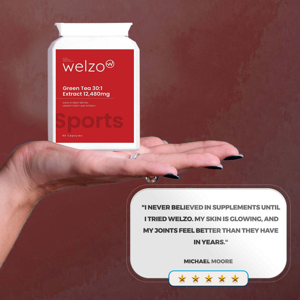 Welzo Green Tea 30:1 Extract 12,480mg 90 Capsules