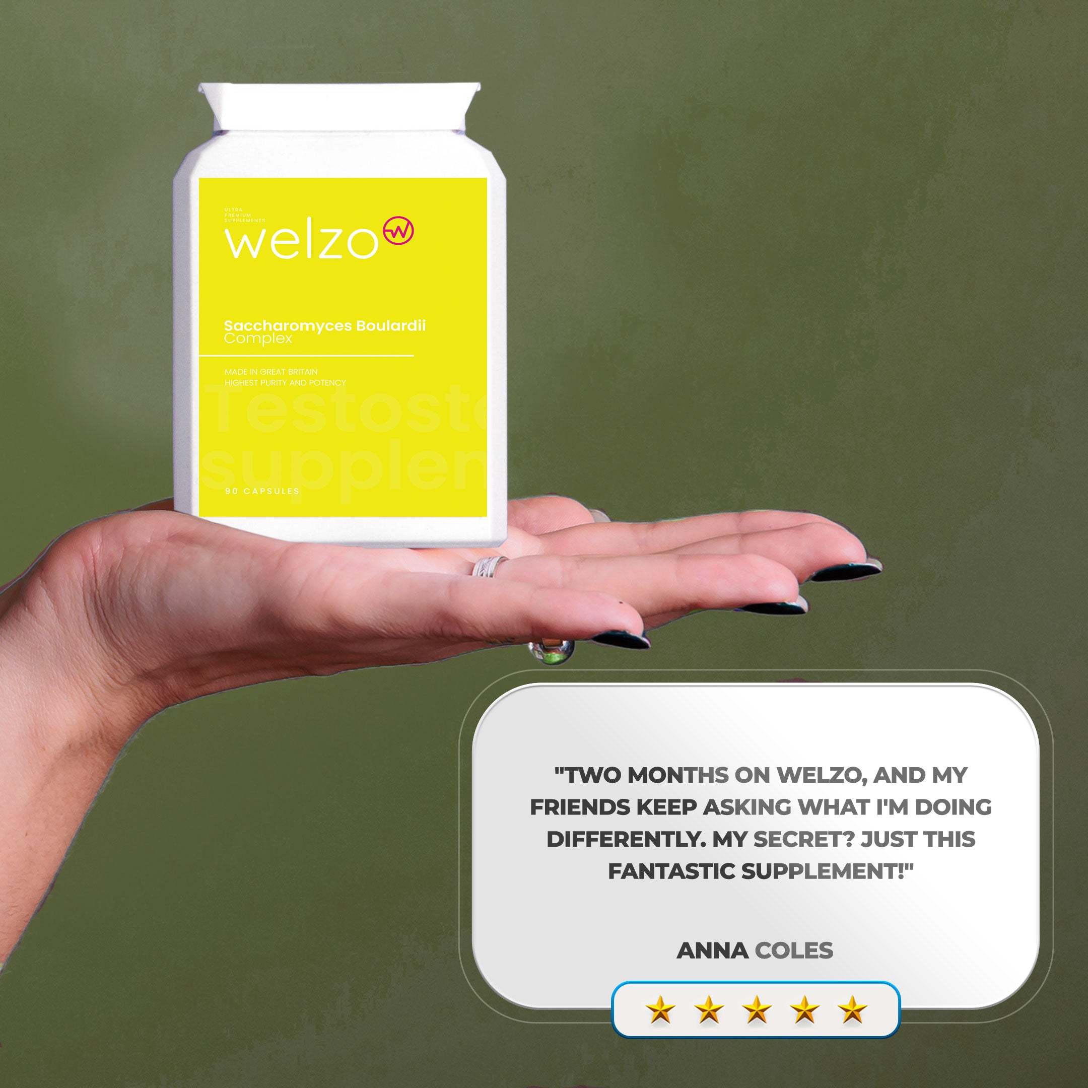 Welzo Saccharomyces Boulardii Complex 90 Capsules