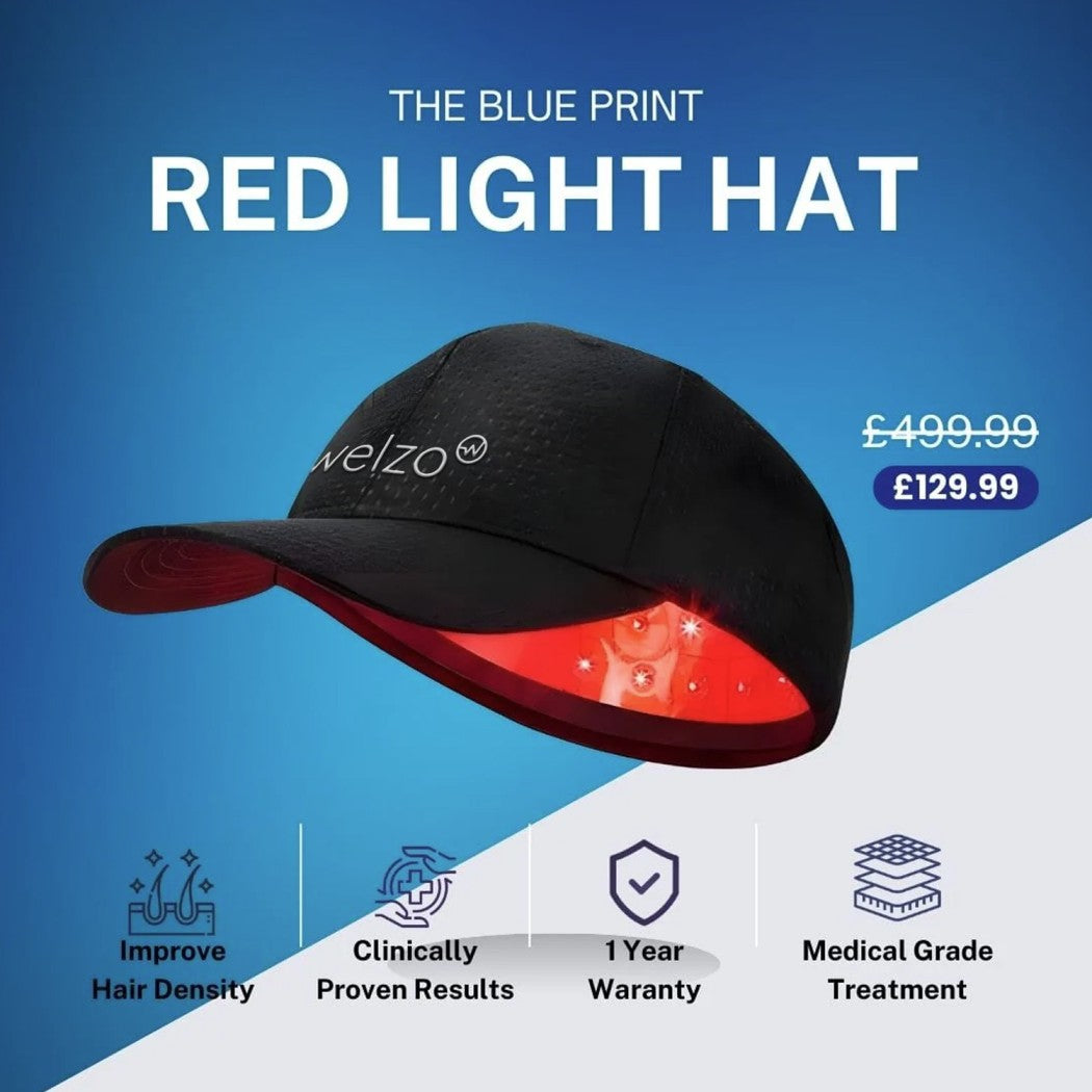 Blueprint Premium Red Light 650mn Hair Growth Cap Gaping Dispositif