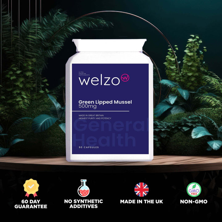 Welzo Green Lipped Mussel 500mg 90 Capsules