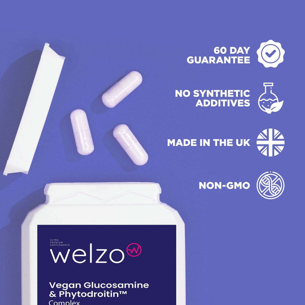 Welzo Vegan Glucosamine & Phytodroitin™ Complex 90 Capsules