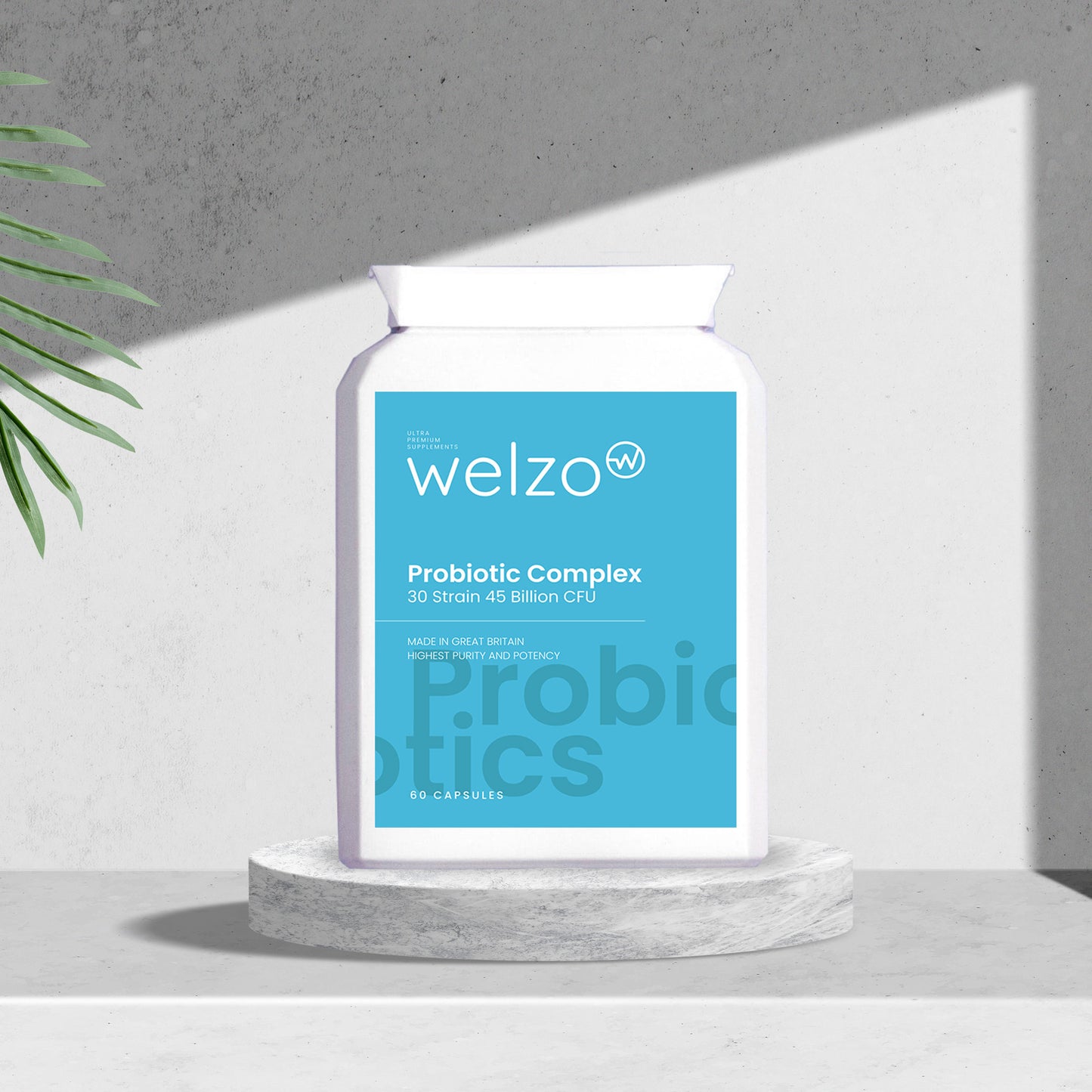 Welzo Ultimate Probiotic Complex 60 Capsules - 30 Strain 45 Billion CFU