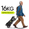 Welzo FreeFold X Dunkelgrauer, leichter, faltbarer 16-kg-Mobilitätsroller