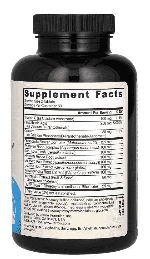 Optymalizator nadnerczy - 120 tabletek - formuły jarrow