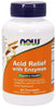 NOW Foods Acid Relief with Enzymes - 60 chewables