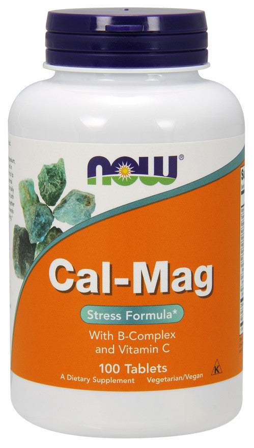 NOW Foods Cal-Mag with B-Complex and Vitamin C - 100 tablets