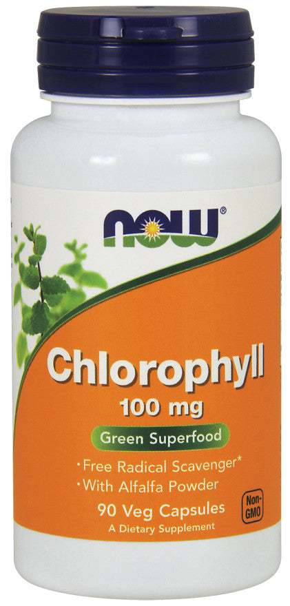 NOW Foods Chlorophyll, 100mg - 90 vcaps