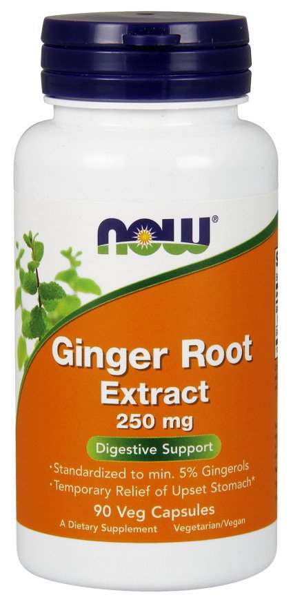 NOW Foods Ginger Root Extract, 250mg - 90 vcaps