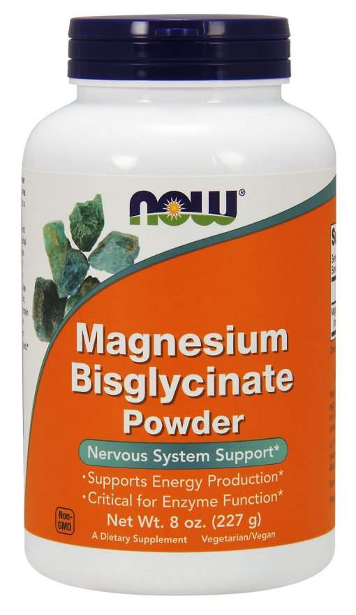 NOW Foods Magnesium Bisglycinate Powder - 227 grams