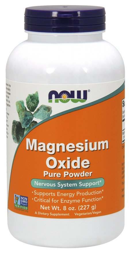 NOW Foods Magnesium Oxide, Pure Powder - 227 grams